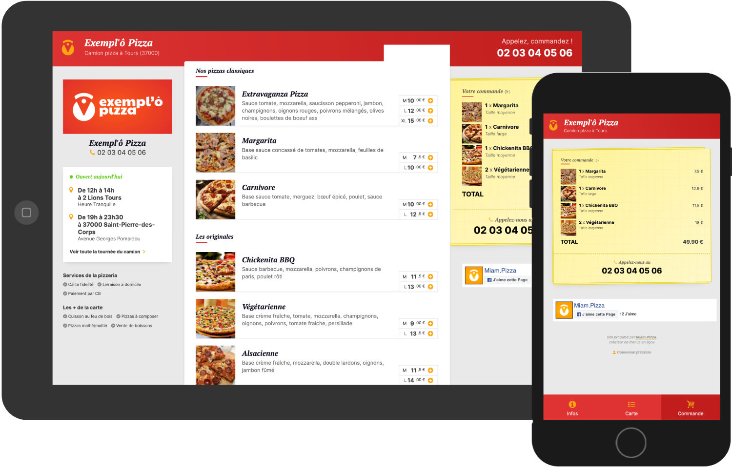 Annuaire en ligne WordPress de restaurateurs et camions pizzas en France